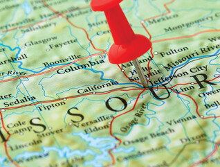 Map image of Missouri