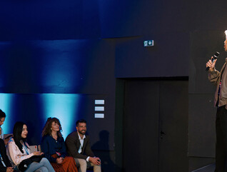 Person giving speech