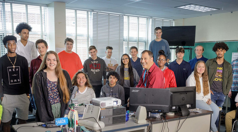 Nicholas Coppolino teaches students in Baltimore how to operate like hackers.
