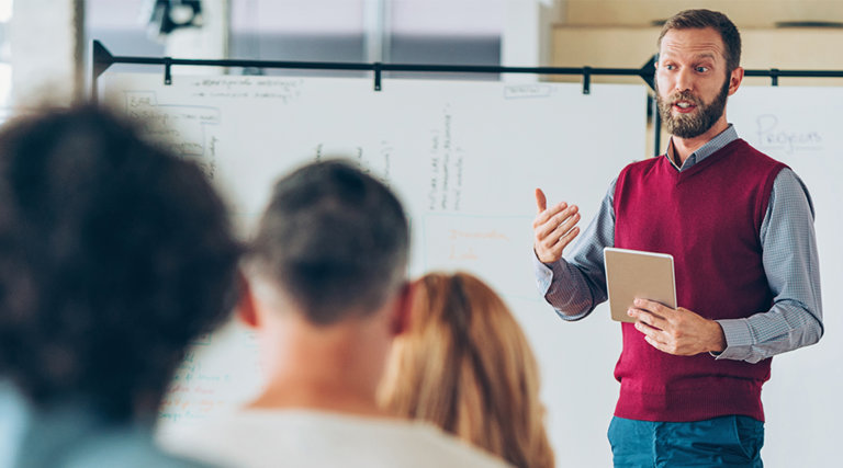 teacher teaching teachers to teach with tech