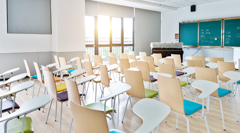 Modern K–12 classroom