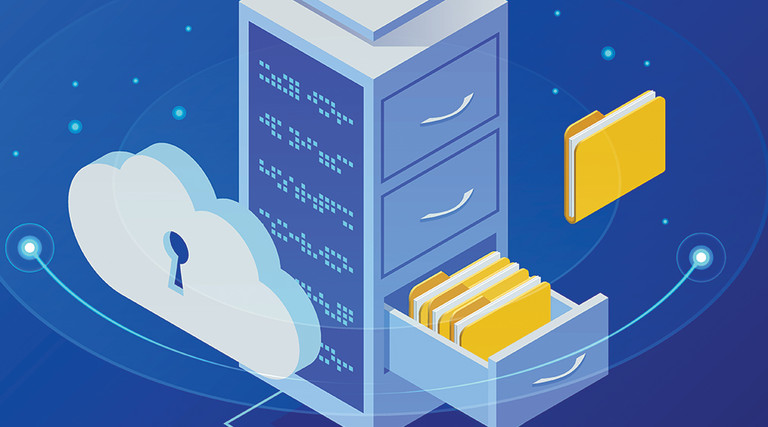 Cloud security concept 
