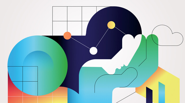 Abstract shapes and grids