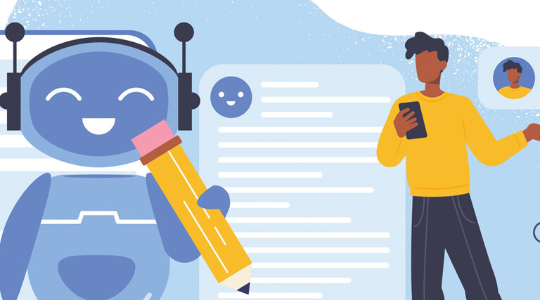School chatbot illustration 