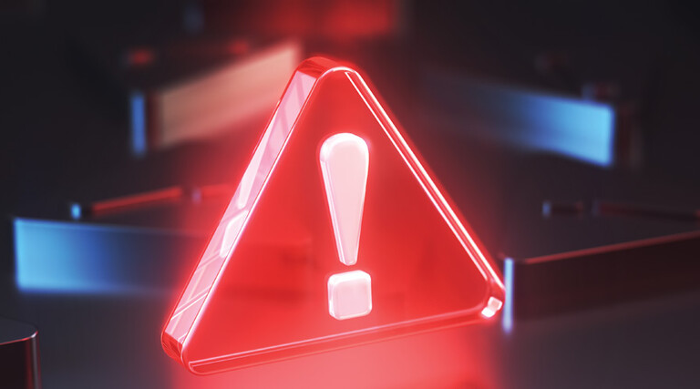 Red warning triangle