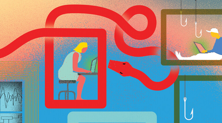 Illustration of phishing attacks