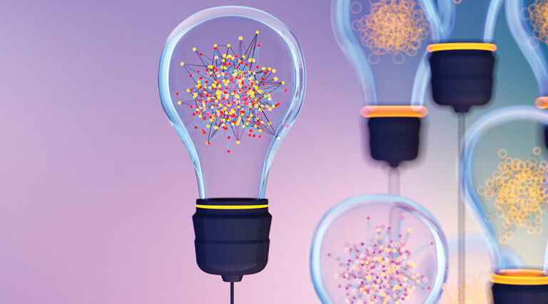 Creative technology, idea light bulb