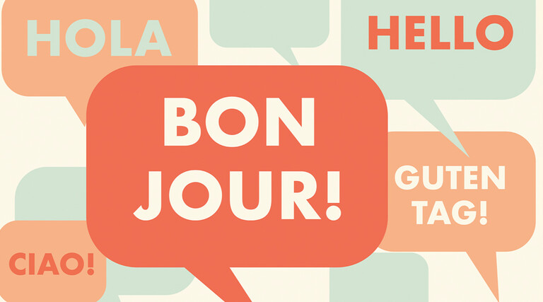 Colorful text blurbs