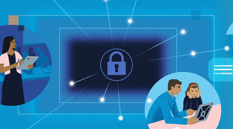 Illustration of tea collaborating