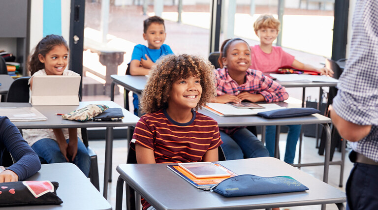 Students using