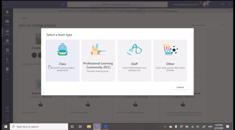 Microsoft Teams for Education