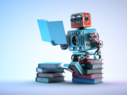 robot learning on books