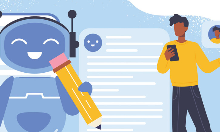 School chatbot illustration 
