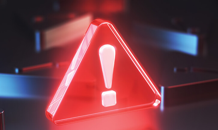 Red warning triangle