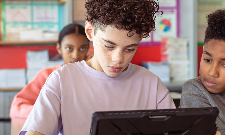 Students using Wi-Fi connected devices