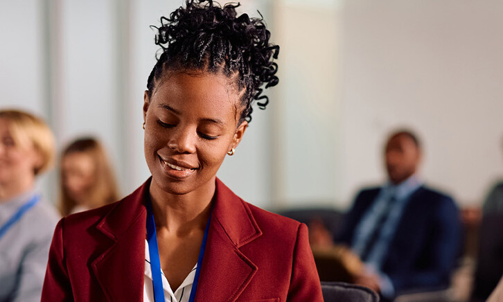Person attending conference