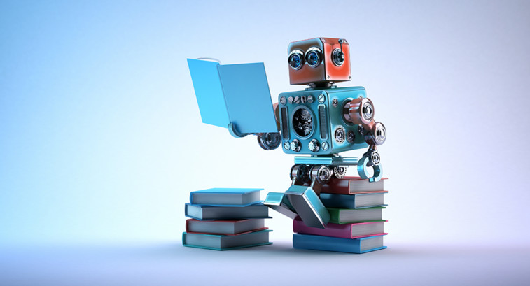 robot learning on books