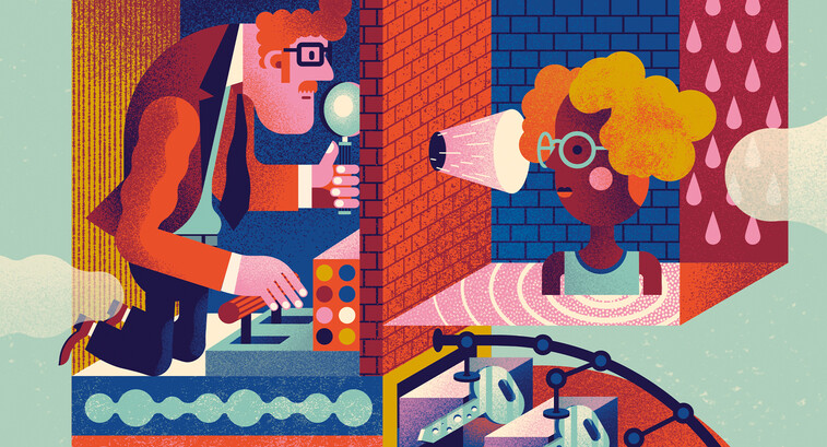 Illustration representing passkeys and security