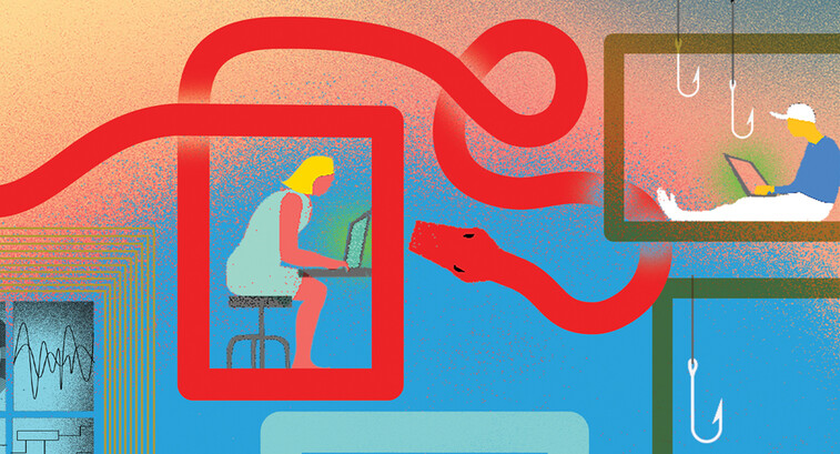Illustration of phishing attacks