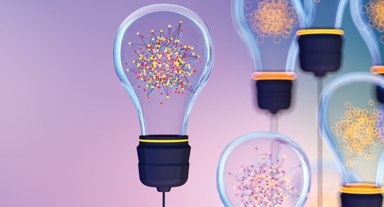 Creative technology, idea light bulb