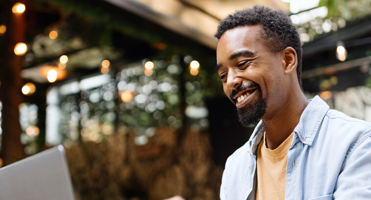 Person using computer