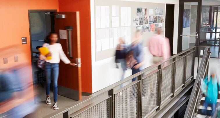 Blurry students