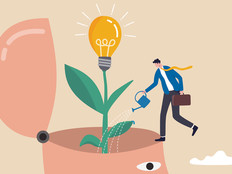 Illustration of person growing an idea