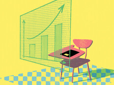 Illustration of desk and virtual board