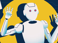 Robot in a spotlight