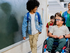 Students in school hall