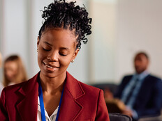 Person attending conference