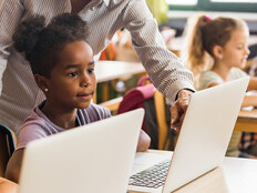 Students using computers