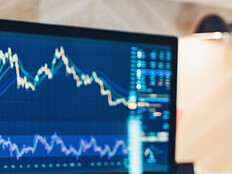 Person looking at financial data
