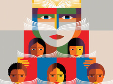 Illustration of kids reading