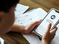 Student using AI in class