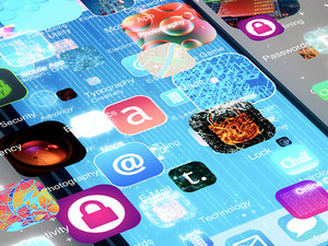 Smartphone with several apps