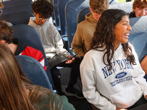 Students on the first day of school