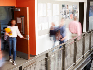 Blurry students