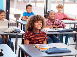 Students using