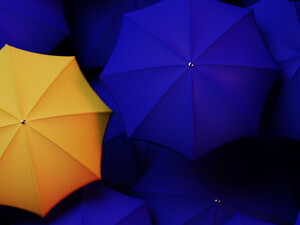 Multiple umbrellas