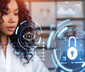 Person using secure device