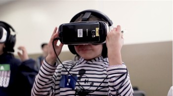 Compton USD student uses immersive VR headset